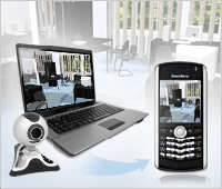 webcam to smartphone video
